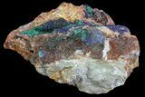 Malachite with Azurite Crystal Specimen - Morocco #70050-1